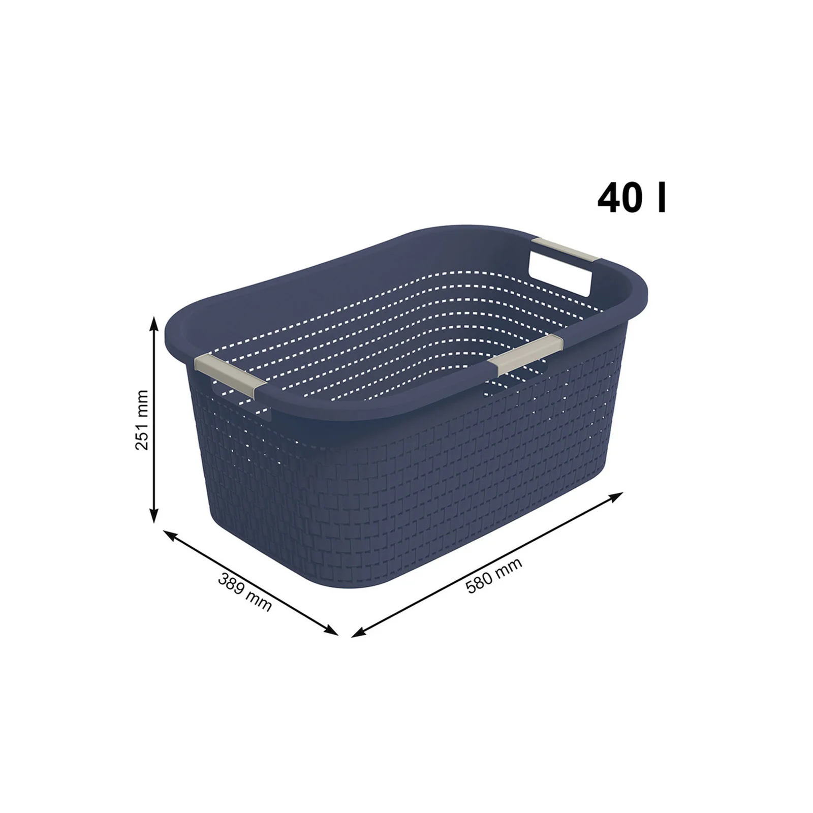 Rotho Kosz Na Pranie Clean Country 40 L, Cappuccino - Image 32