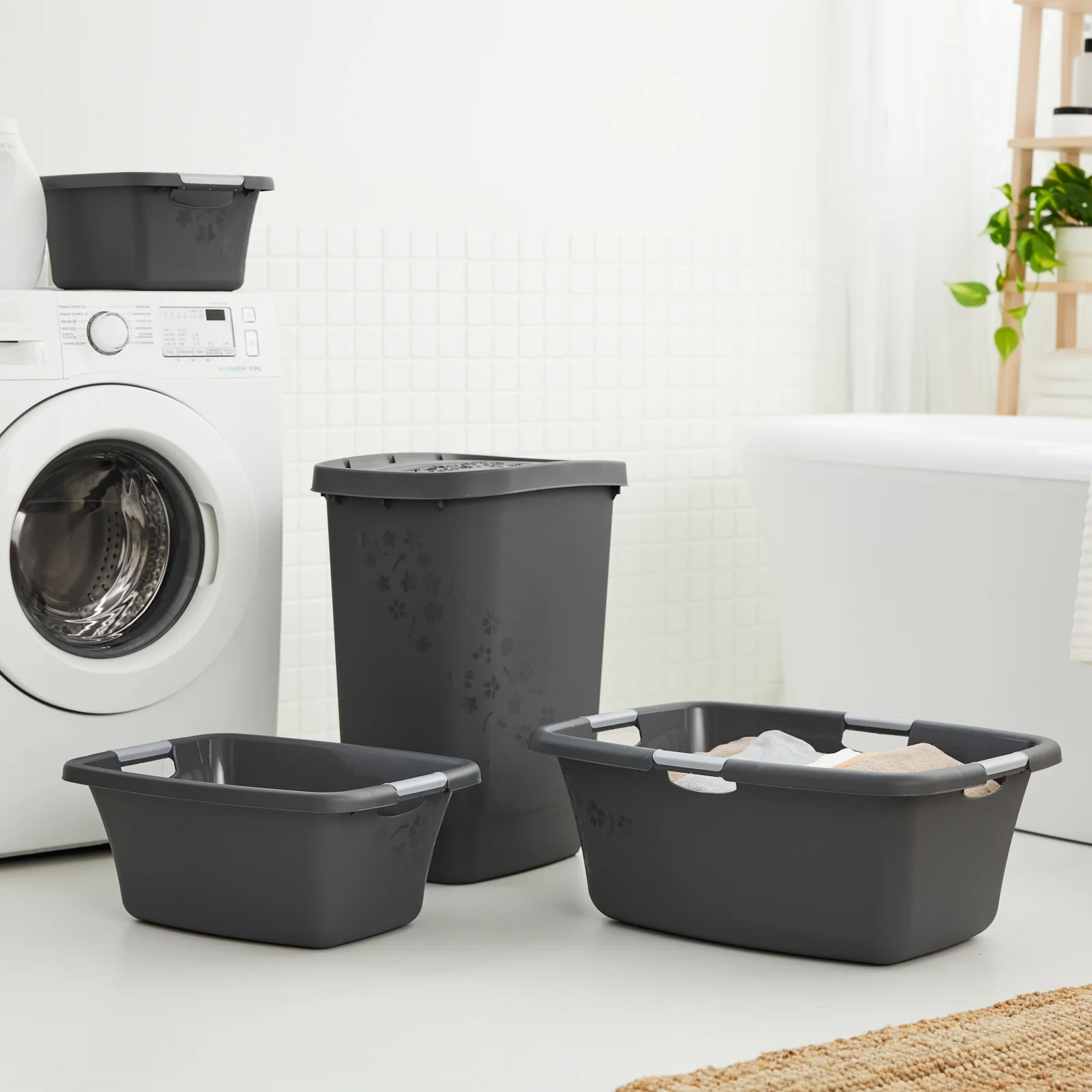 Kosz na pranie bieliznę do magla FLOWERS 25L - Image 16