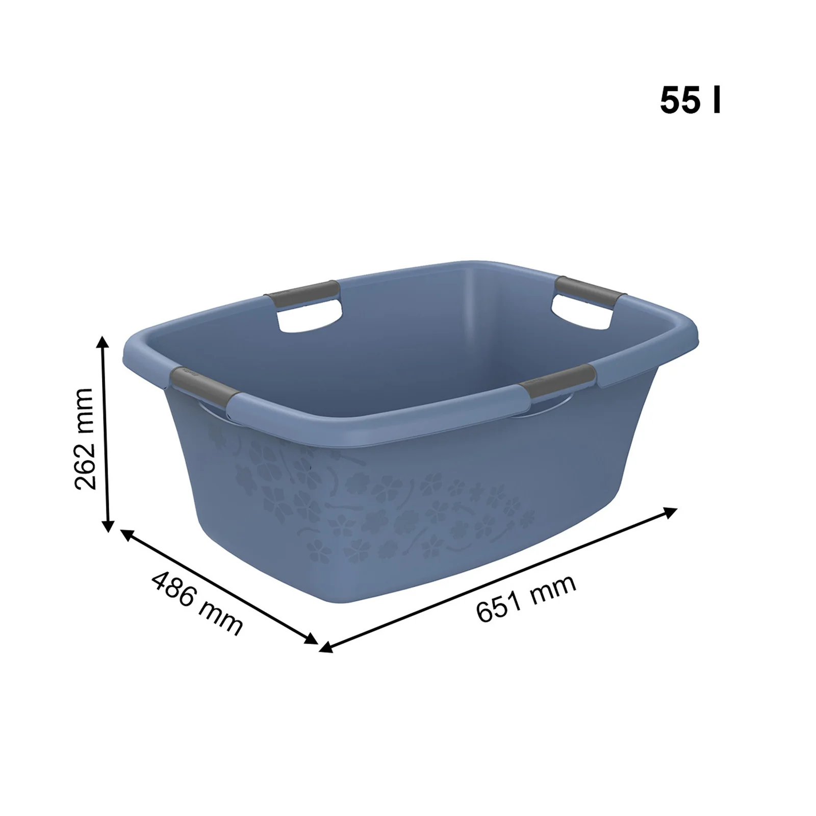 Kosz na pranie bieliznę do magla FLOWERS 50L - Image 7