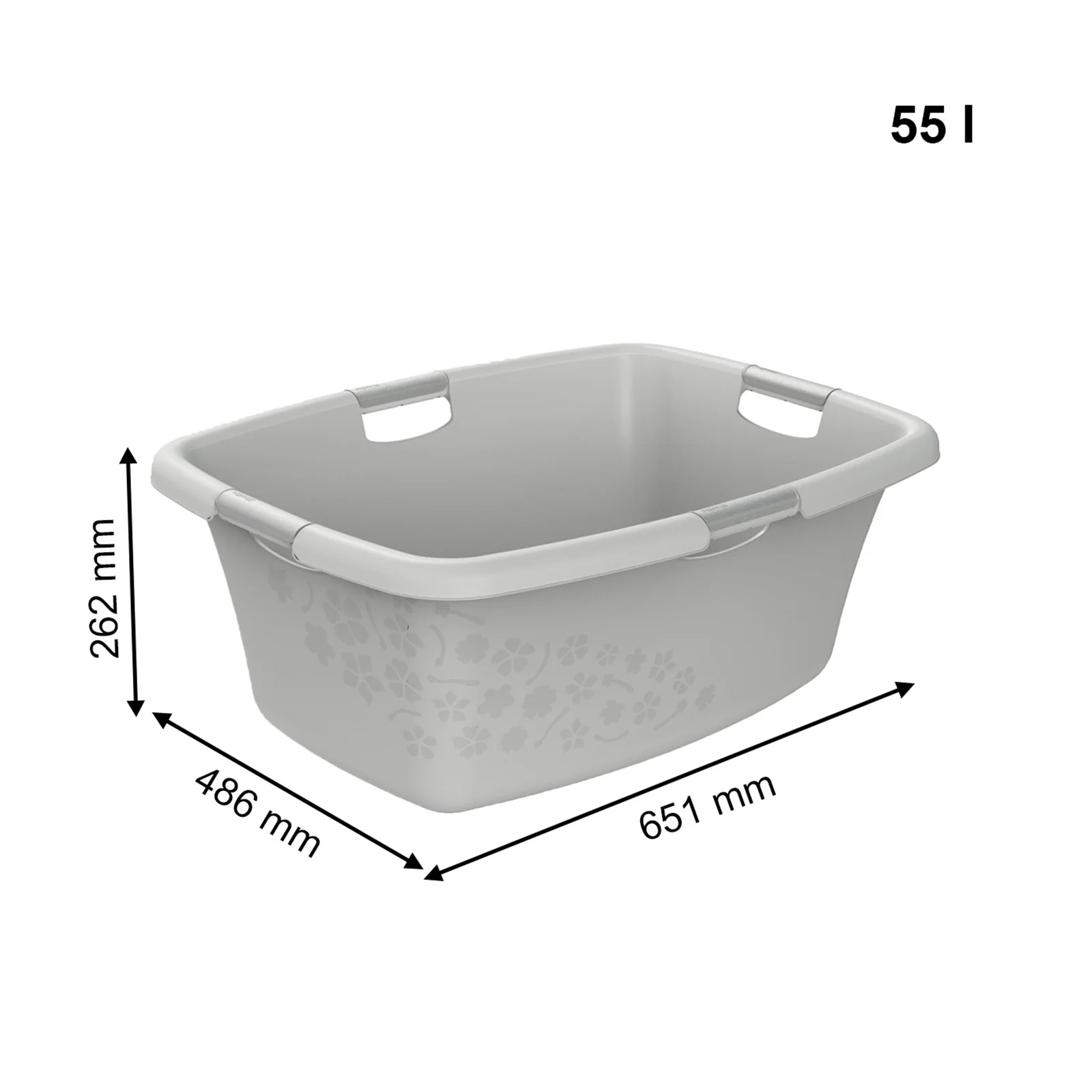 Kosz na pranie bieliznę do magla FLOWERS 50L - Image 8