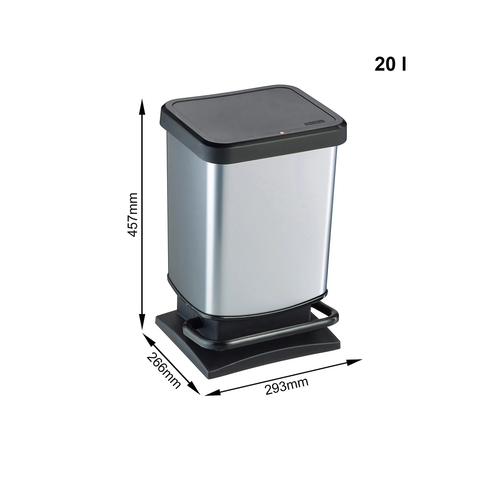 Zestaw 2 koszy pedałowych  – 20 l i 40 l - Image 7