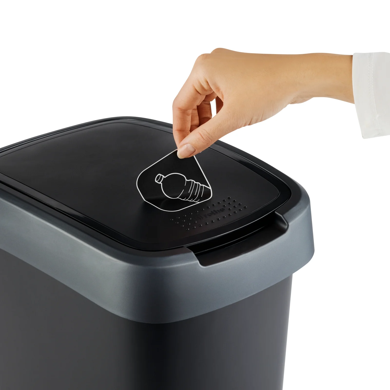 Kosz na śmieci z uchylną pokrywą 50 L TWIST - Image 13