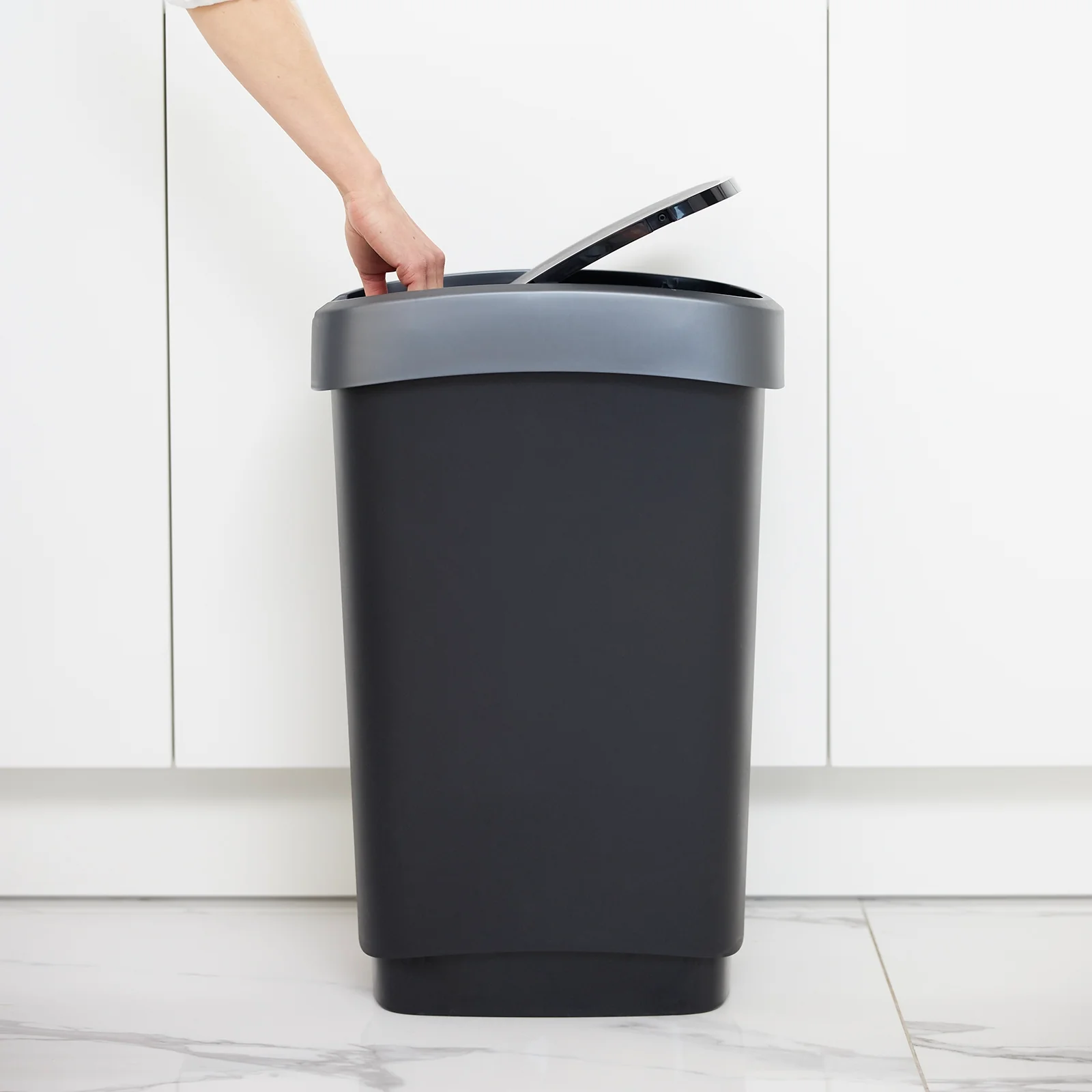 Kosz na śmieci z uchylną pokrywą 50 L TWIST - Image 21