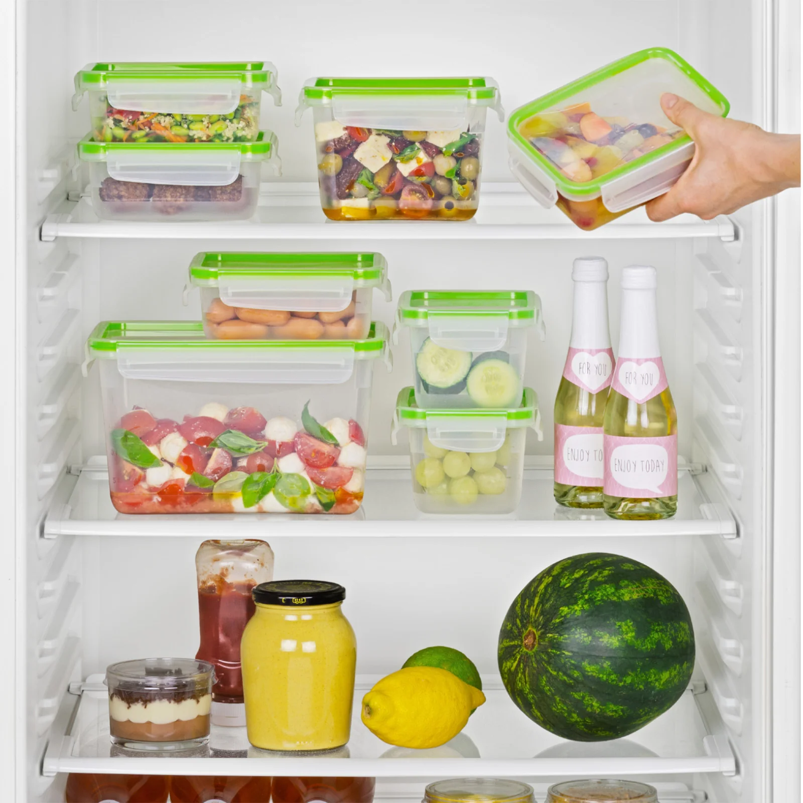 Pojemnik na żywność do lodówki Lunch box CLIC & LOCK 0.5L - Image 3