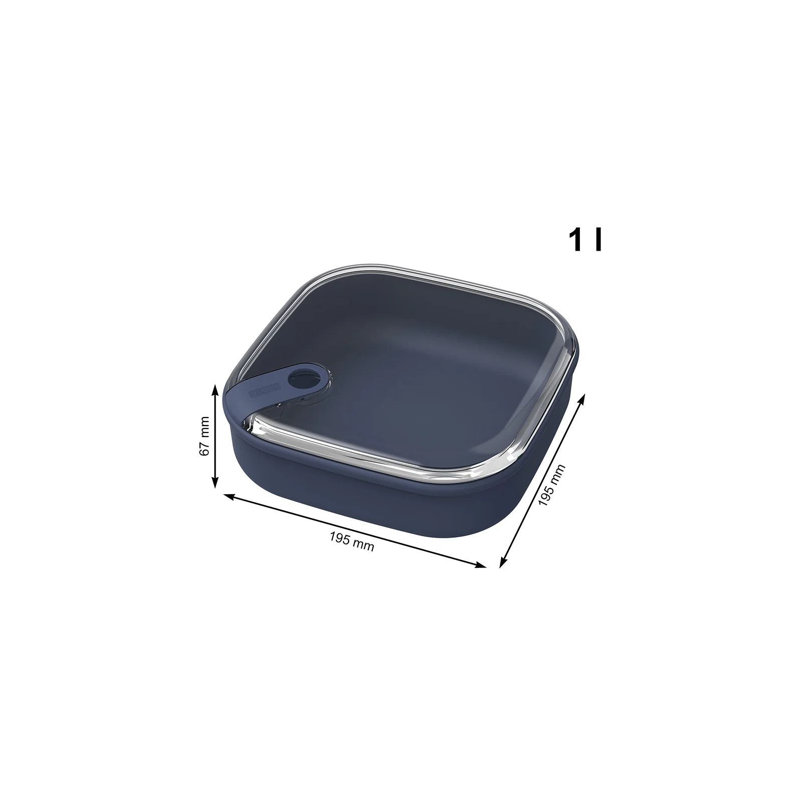 Pojemnik na żywność Rotho Ela płaski Midnight blue 1L granatowy - Image 12