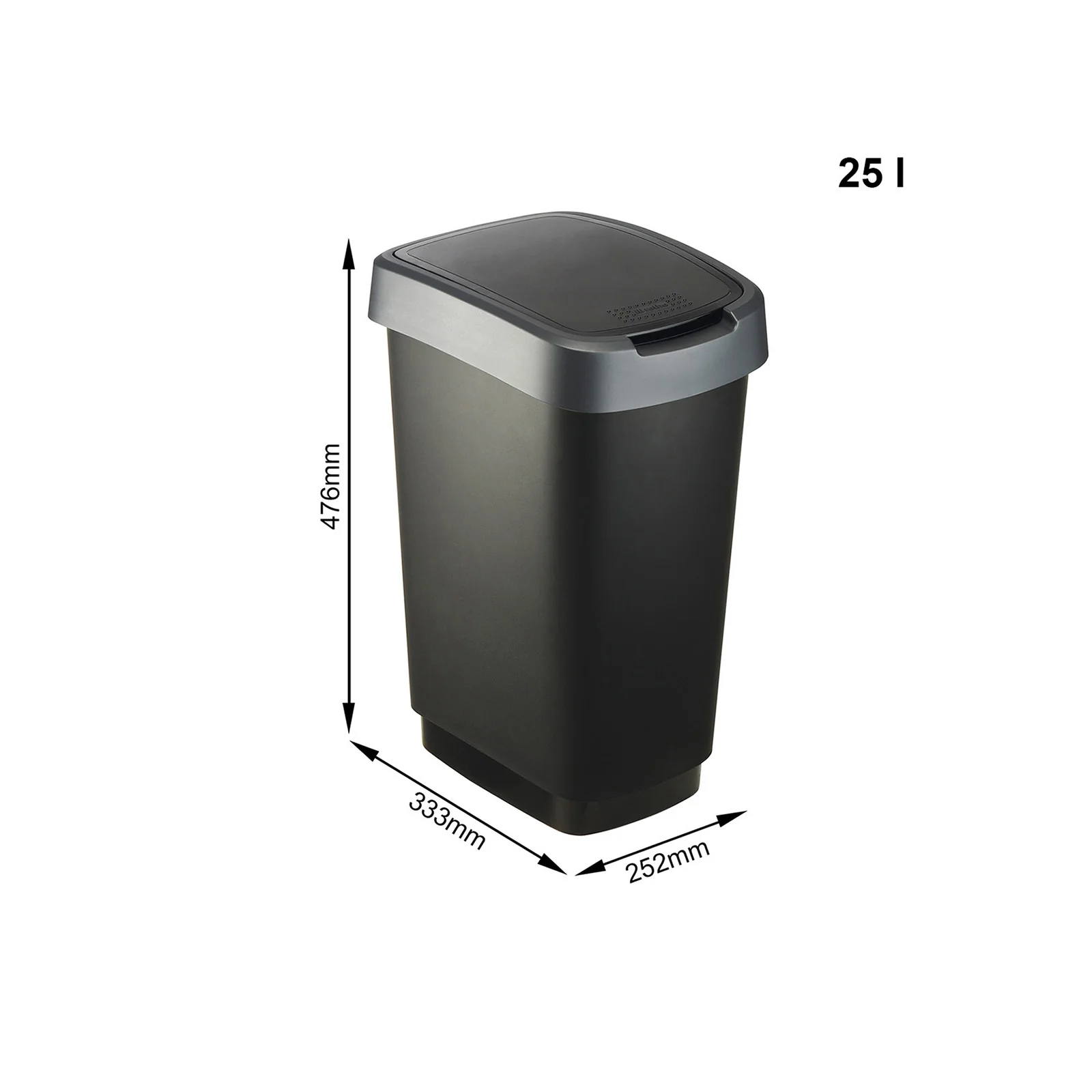 Zestaw 3 koszy na śmieci TWIST: 50 l, 25 l i 10 l - Image 4