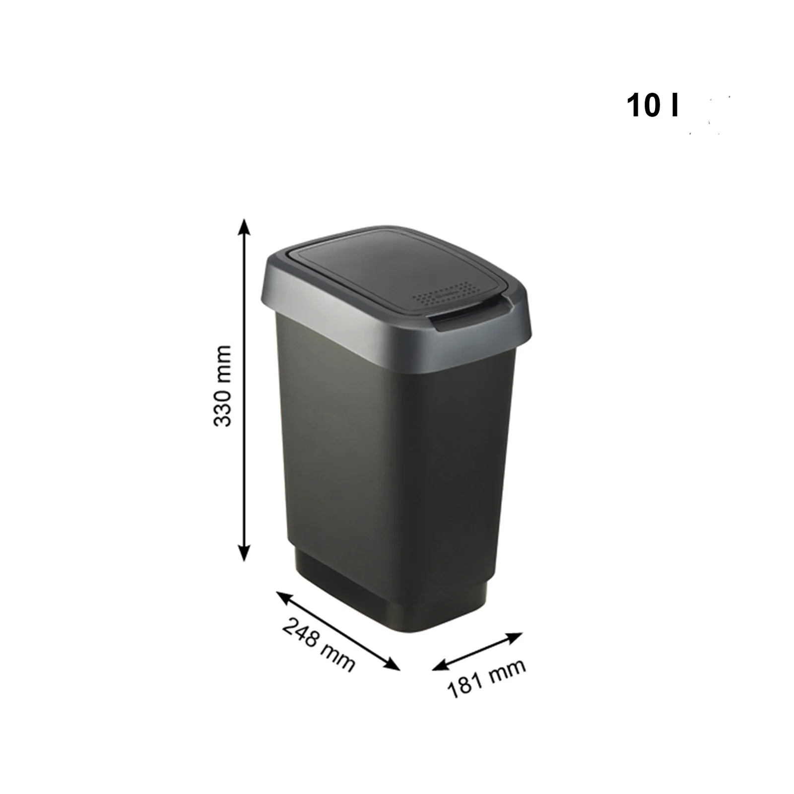 Zestaw 3 koszy na śmieci TWIST: 50 l, 25 l i 10 l - Image 5