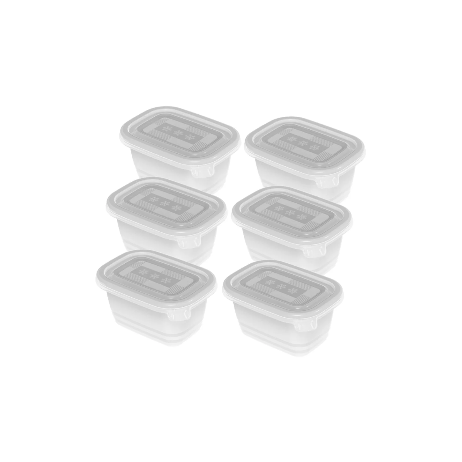 Pojemniki na żywność do zamrażania Rotho 6x 250 ml